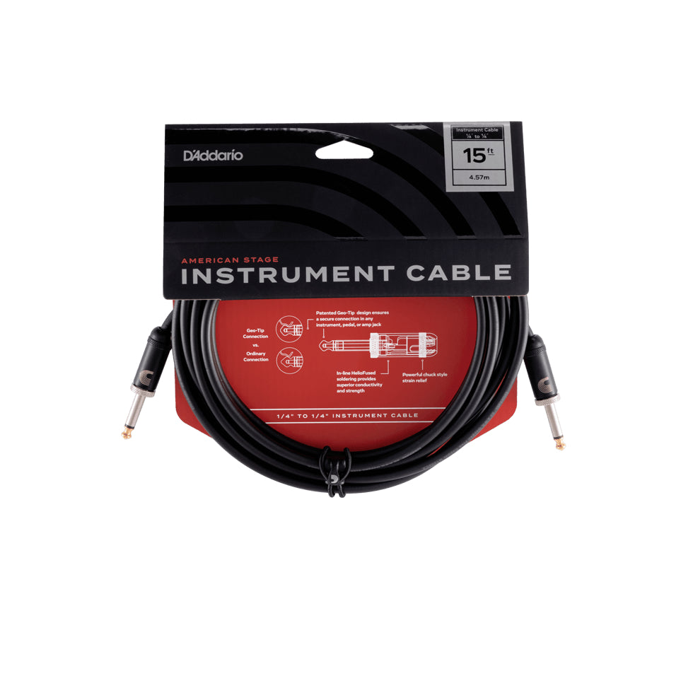 D'Addario American Stage instrumentkabel 4,5m