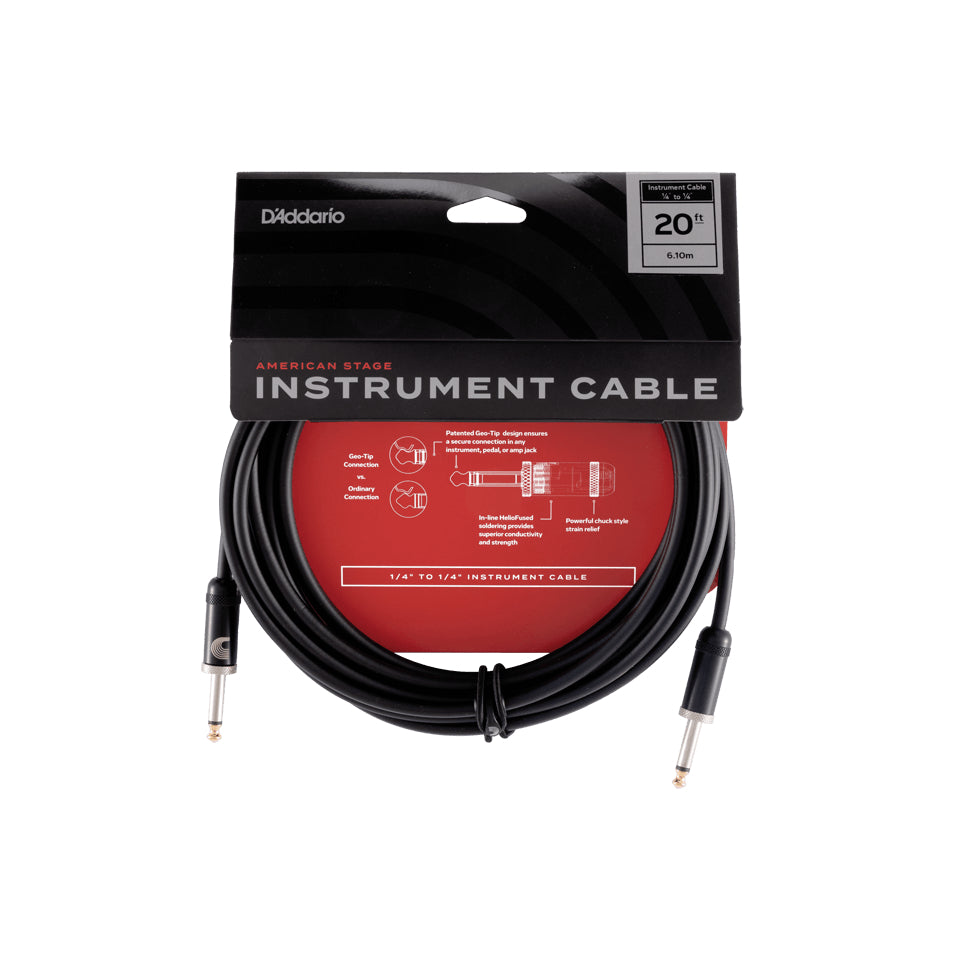 D'Addario American Stage instrumentkabel 6m