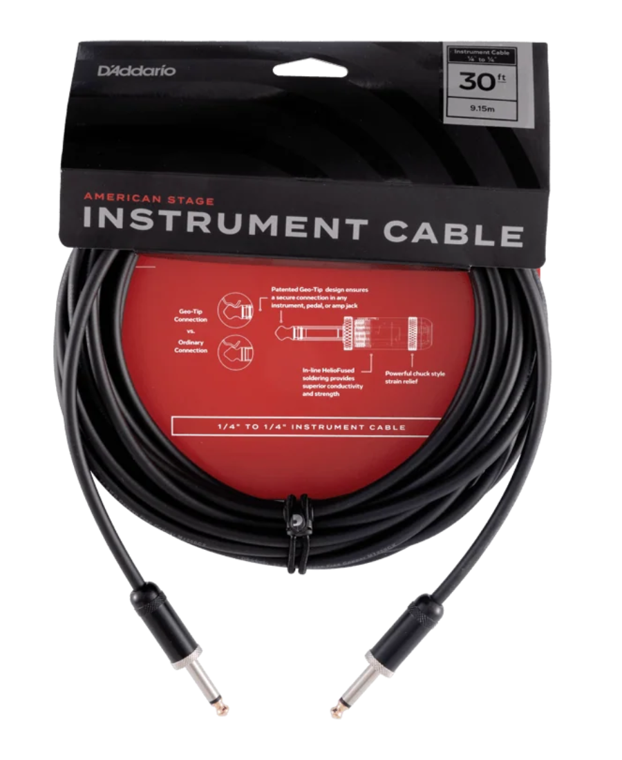 D'Addario American Stage instrument cable 9,15m
