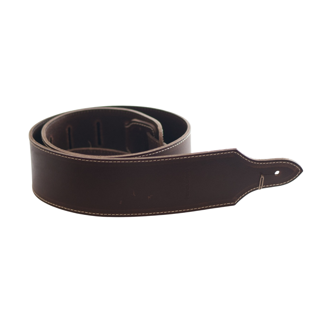 Patrick Bleses BG34 cola leather guitar strap