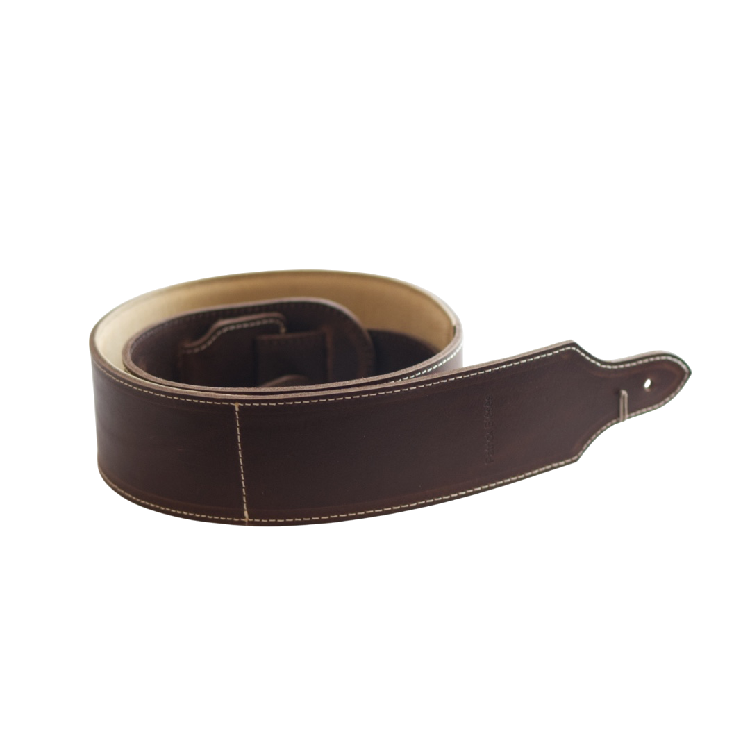Patrick Bleses BG34R cola leather guitar strap