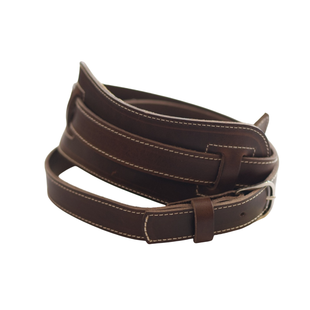Patrick Bleses BG18M cola leather guitar strap