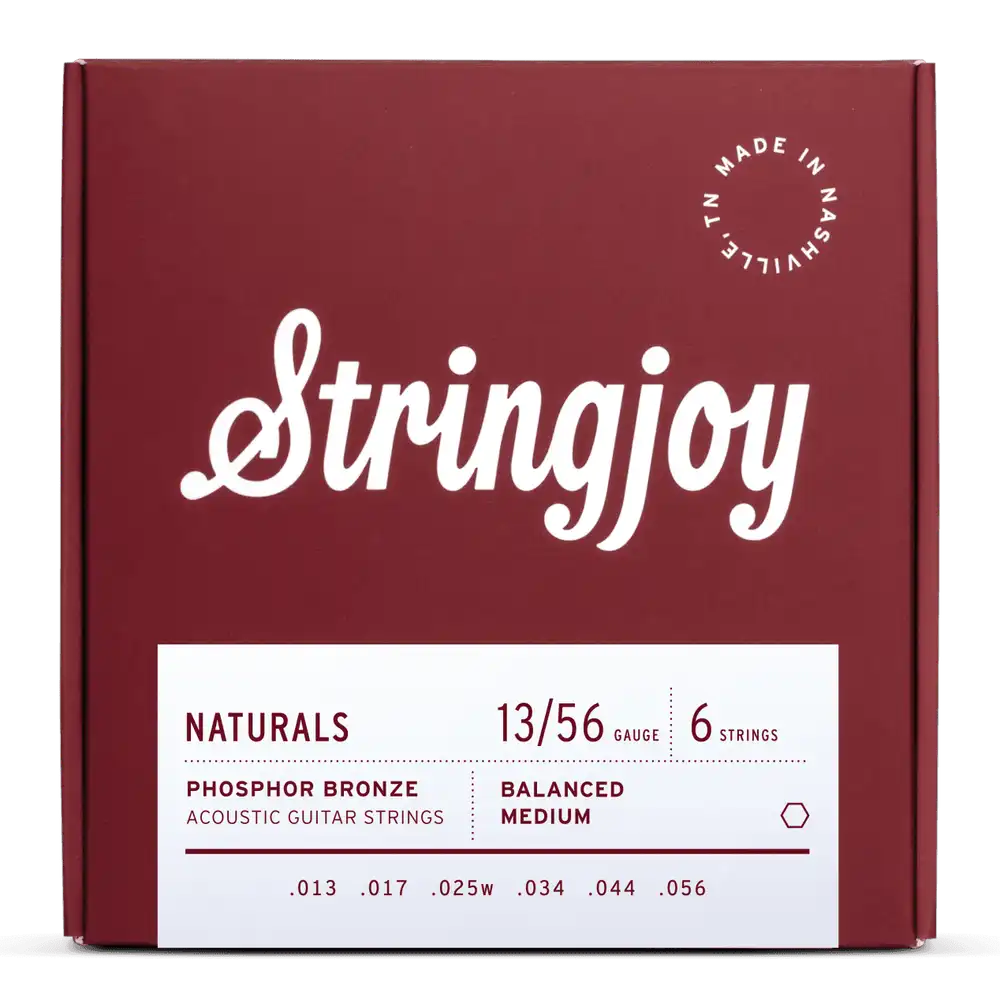 Stringjoy Naturals Medium 13-56 PB Acoustic Guitar Strings