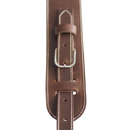 Patrick Bleses BG37R cola leather guitar strap