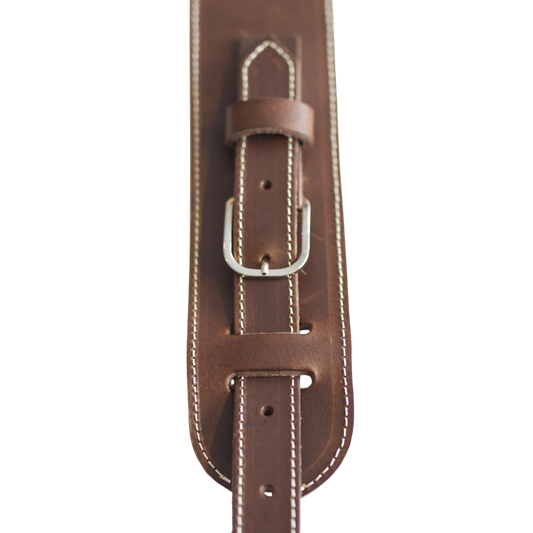 Patrick Bleses BG37R cola leather guitar strap