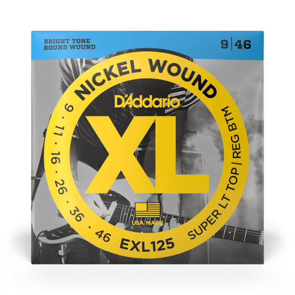 D'Addario EXL125 9-46 super light top / regular bottom