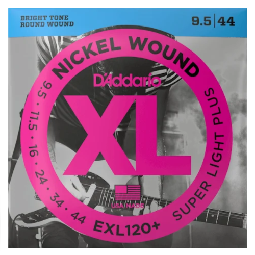 D'Addario EXL120+ 9.5-44 super light plus