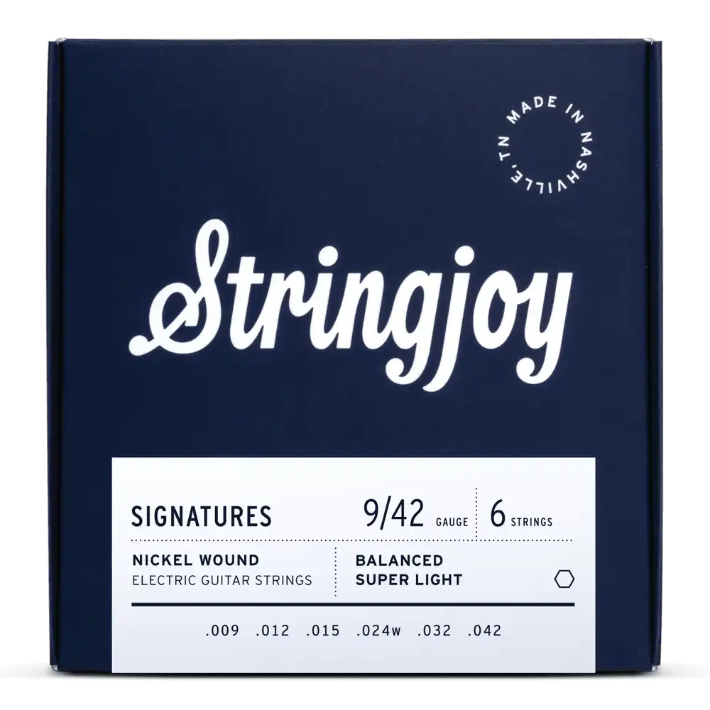 Stringjoy Balanced Super Light 9-42 NW Electric Guitar Strings