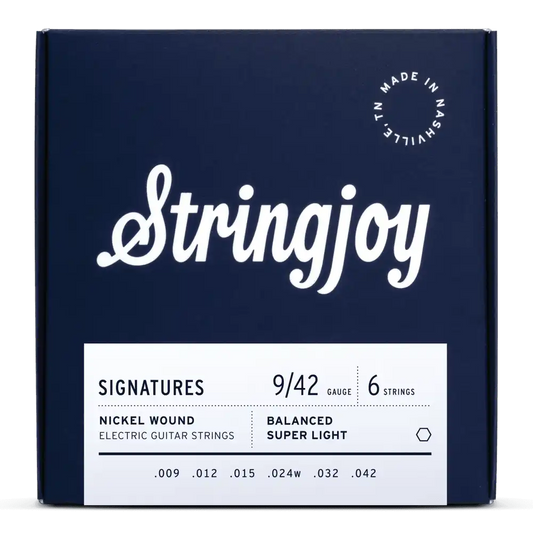 Stringjoy Balanced Super Light 9-42 NW Electric Guitar Strings