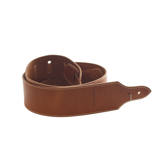 Patrick Bleses BG34 natural leather guitar strap