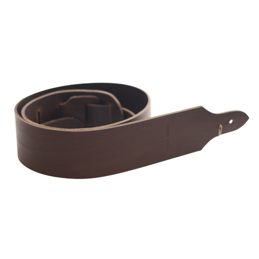 Patrick Bleses BG54 cola leather guitar strap
