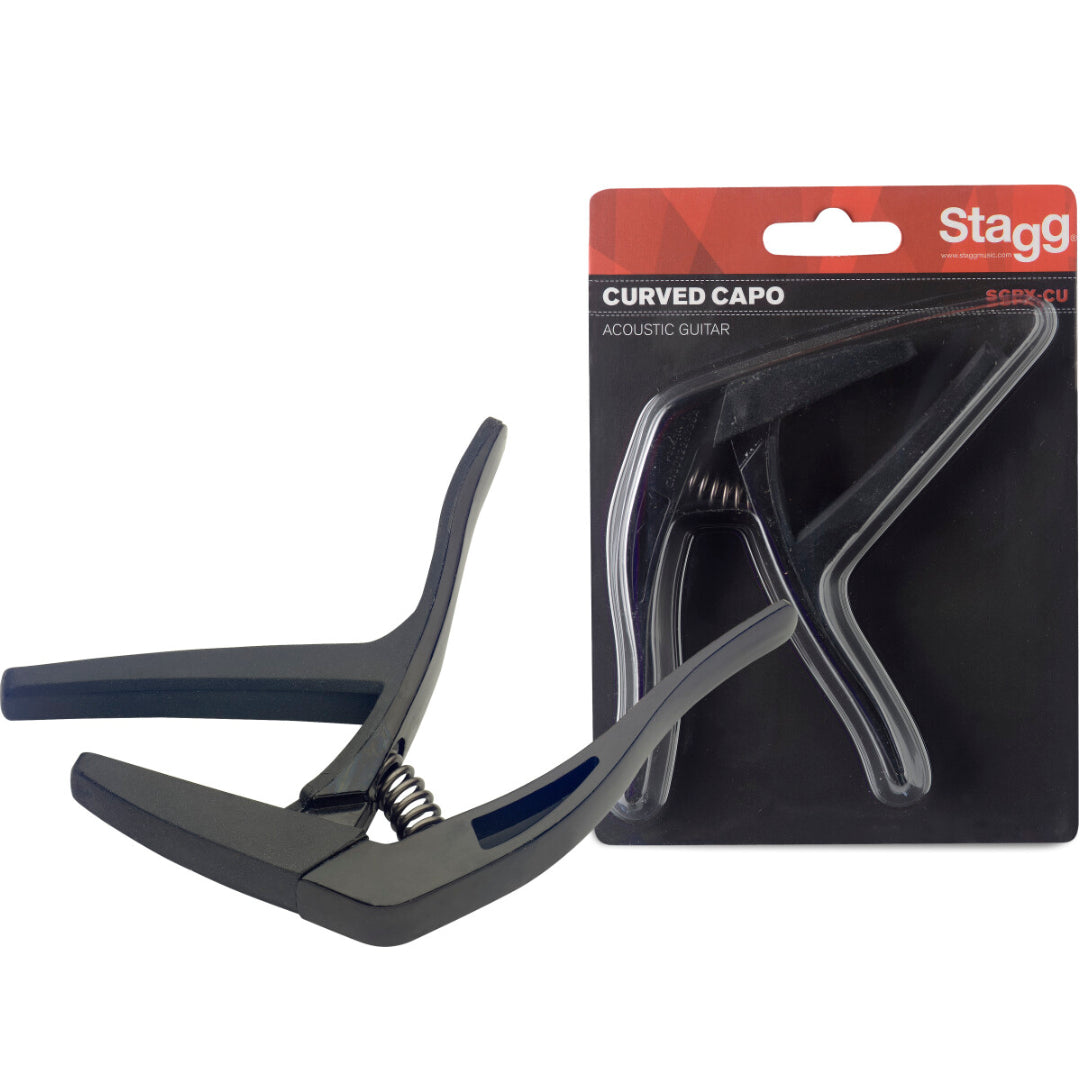 Stagg curved trigger capo black