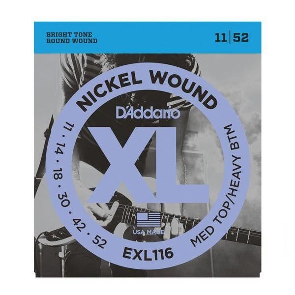 D'Addario EXL116 11-52 medium top / heavy bottom