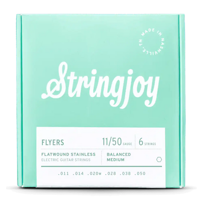 Stringjoy Flyers Balanced Medium 11-50 Flatwound roestvrijstalen elektrische gitaarsnaren