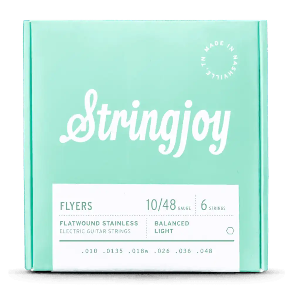 Stringjoy Balanced Light 10-48 Flatwound Stainless Electric Guitar Strings