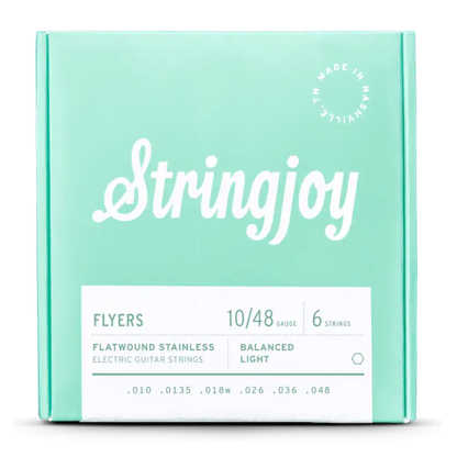 Stringjoy Flyers Balanced Light 10-48 Flatwound roestvrijstalen elektrische gitaarsnaren