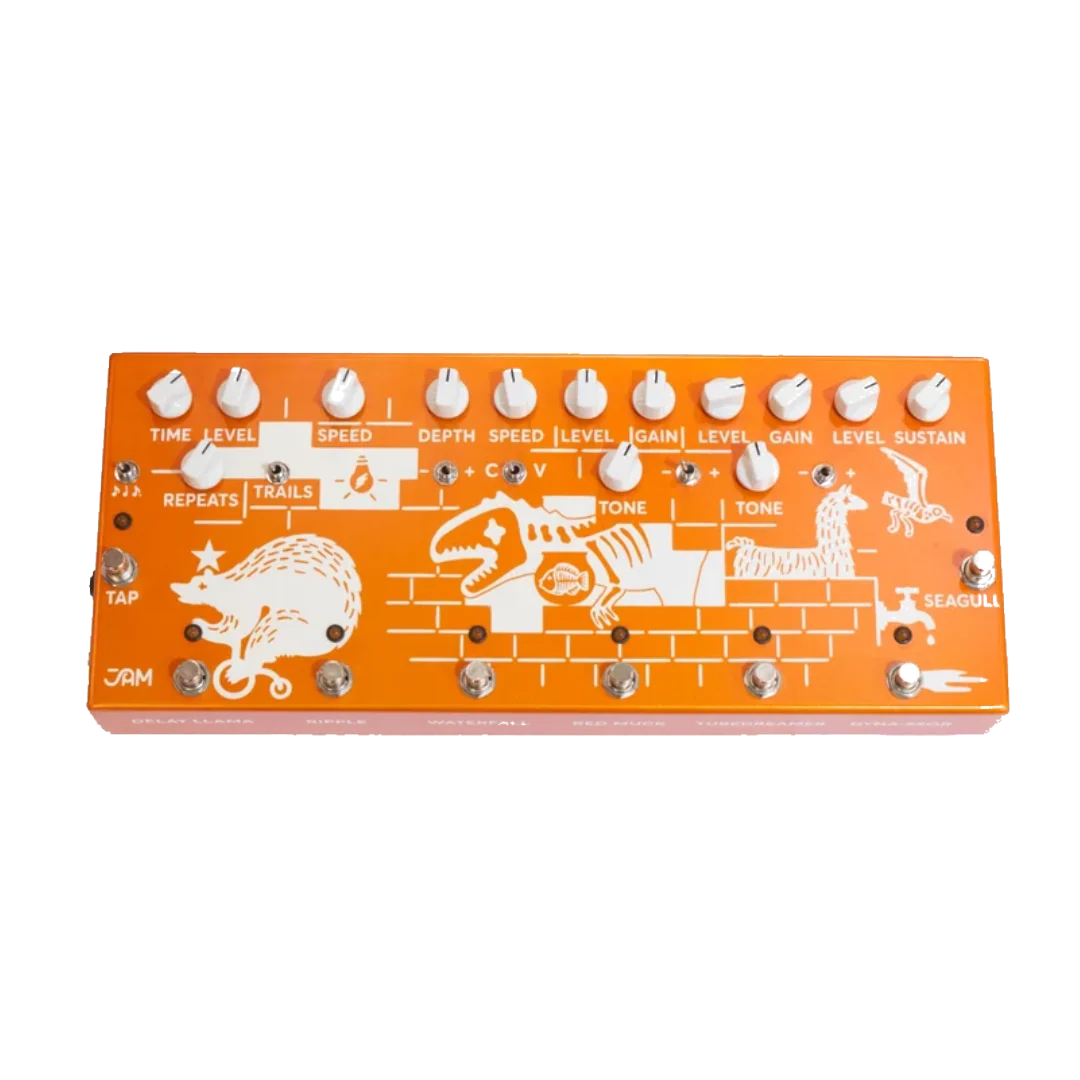 JAM Pedals Pink Flow orange sunset limited edition