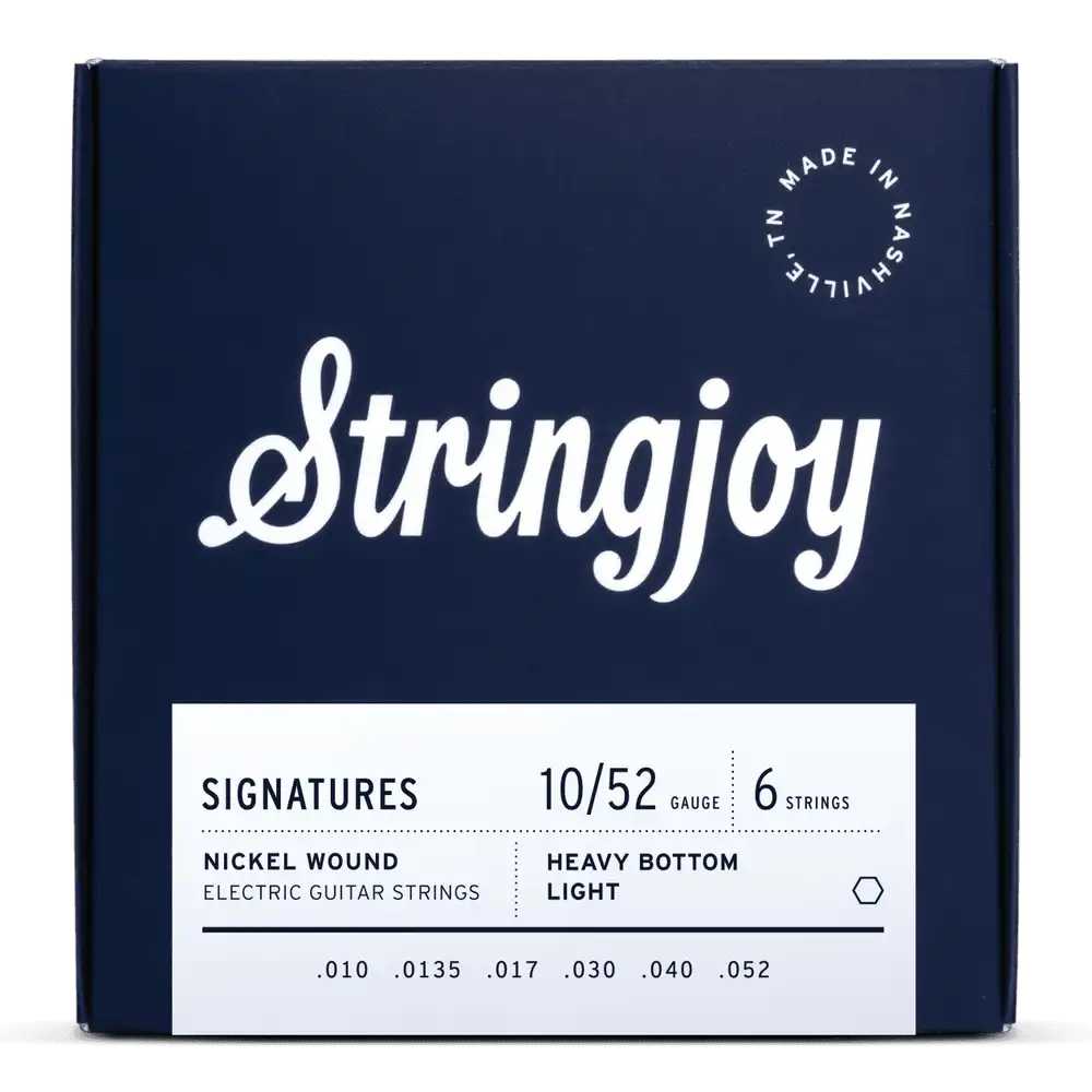 Stringjoy Heavy Bottom Light Gauge 10-52 Electric Guitar Strings